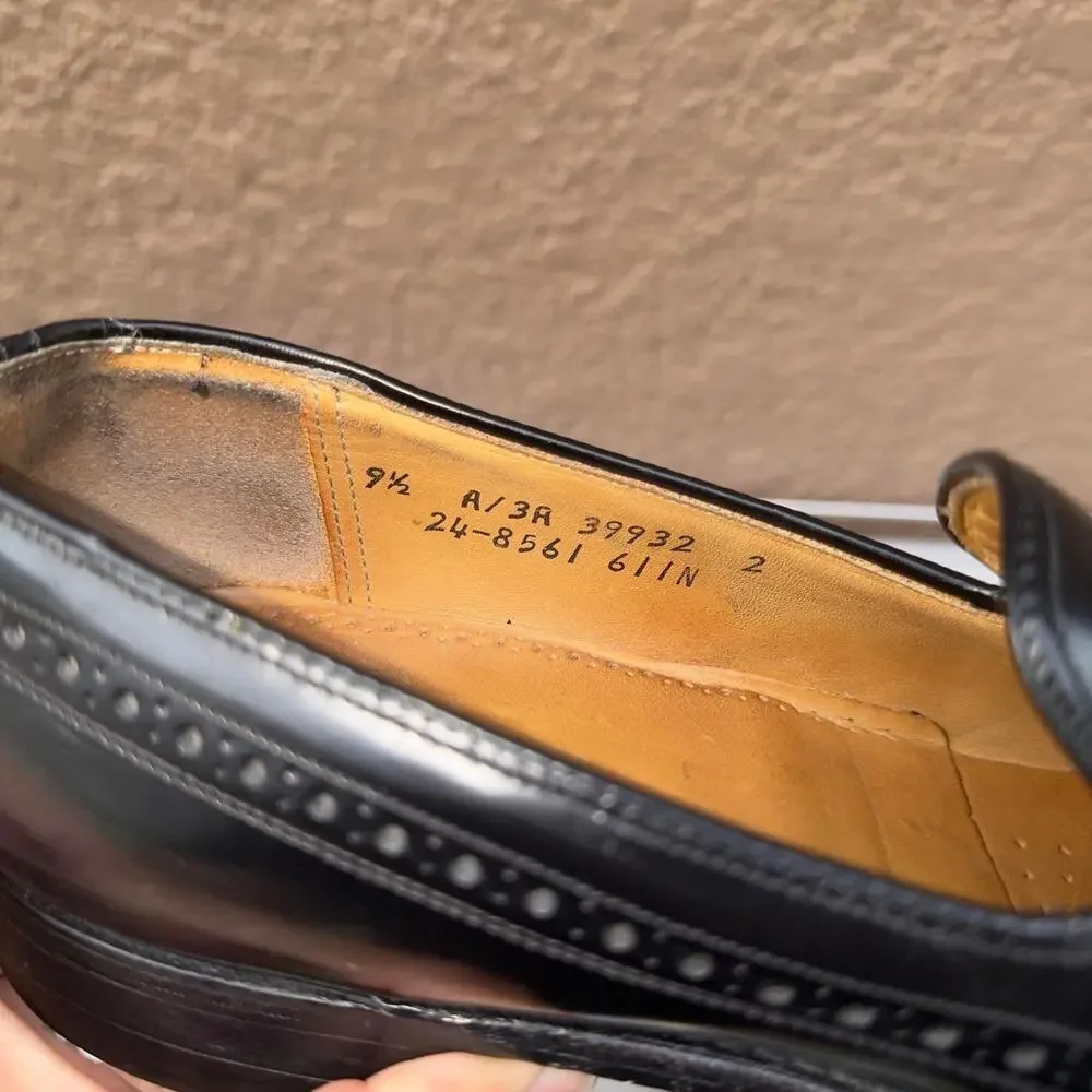 Johnston & Murphy Black Leather Loafers with Tassel - Size 9 1/2